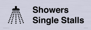 Showers with Single Stalls